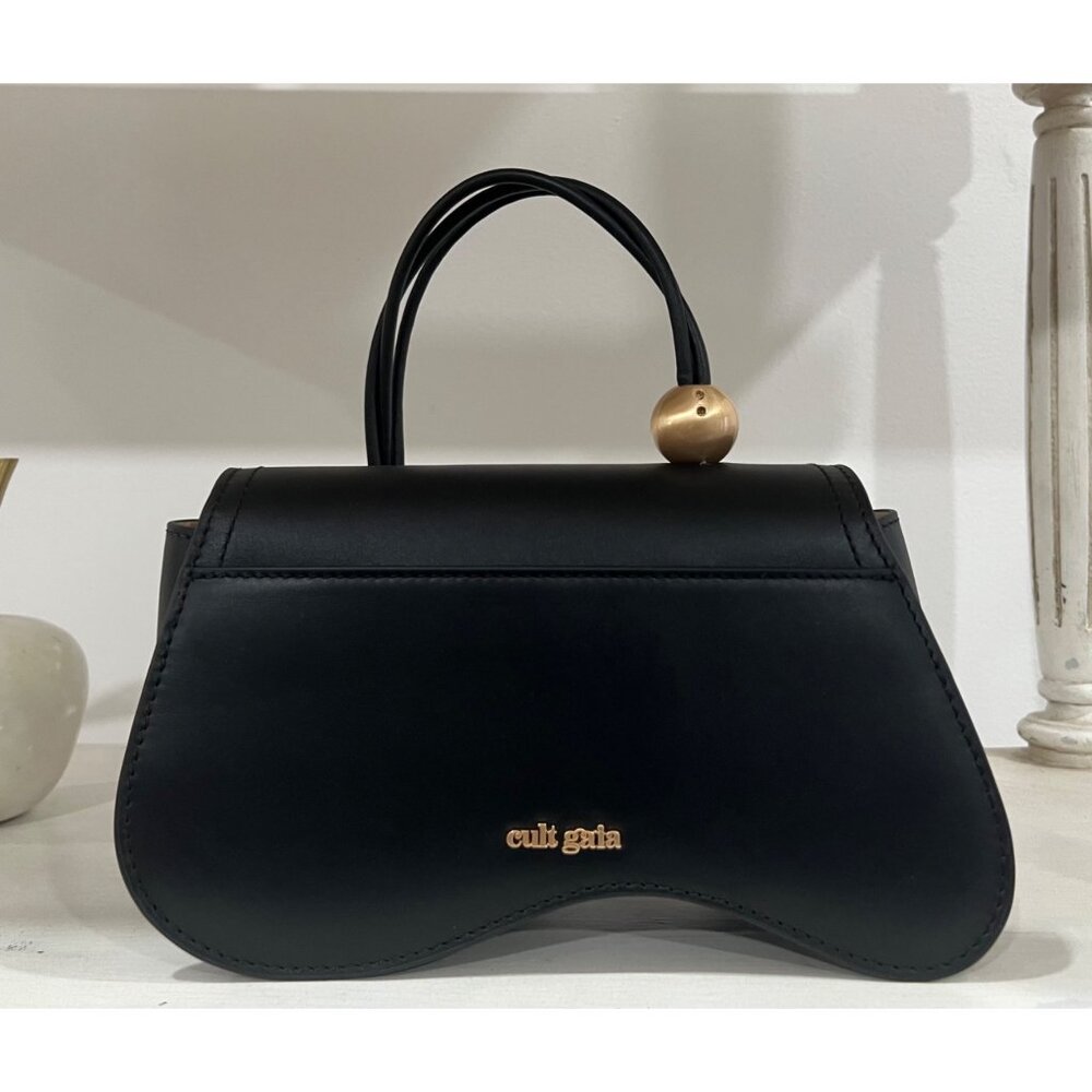 Cult Gaia $498 Kazia Crossbody in Black Wearable Abstract Art - Picture 3 of 12